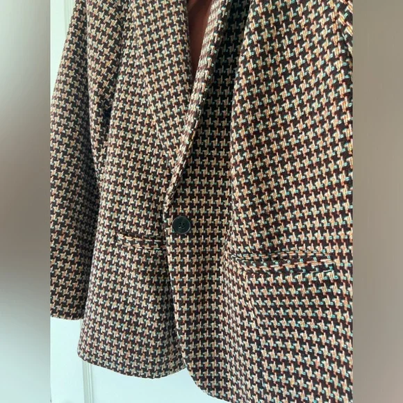 MODCLOTH Houndstooth Wool Jacket 1X - Picture 10 of 11